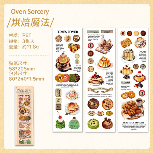 Food Stickers Set - DIY Scene Creator Kit for Journals/Planners