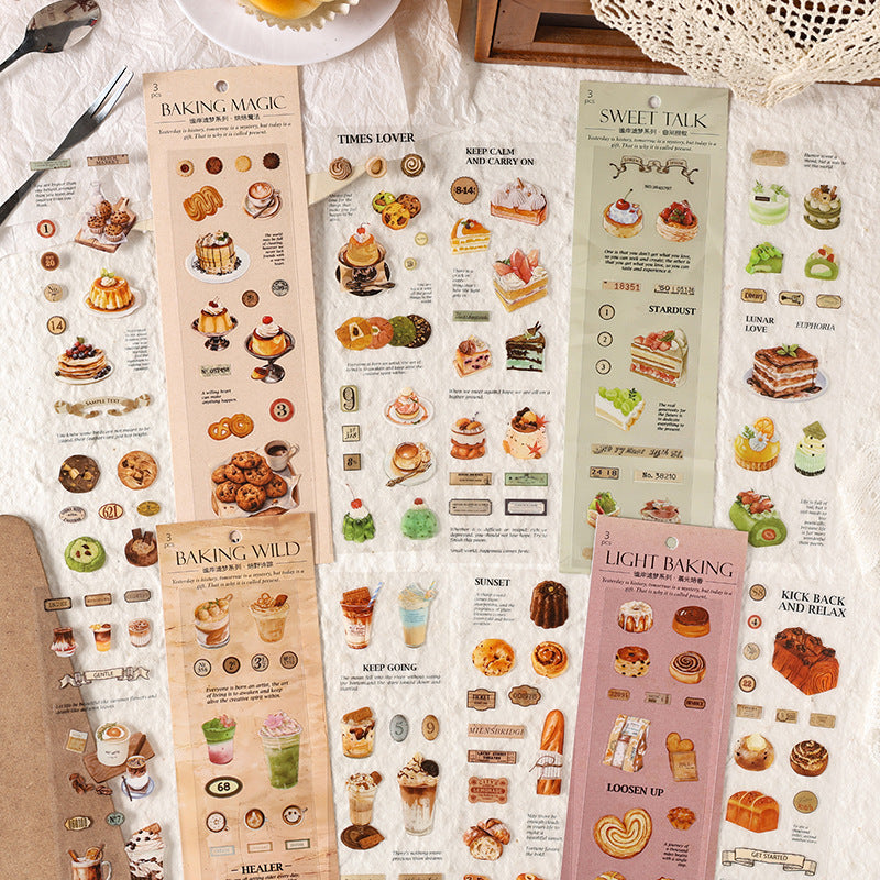 Food Stickers Set - DIY Scene Creator Kit for Journals/Planners