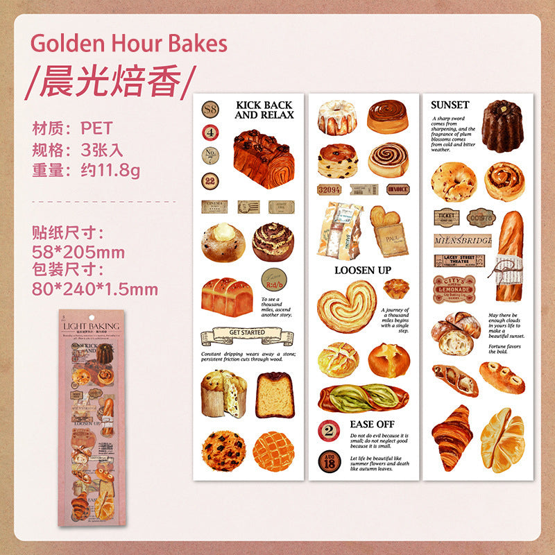 Food Stickers Set - DIY Scene Creator Kit for Journals/Planners