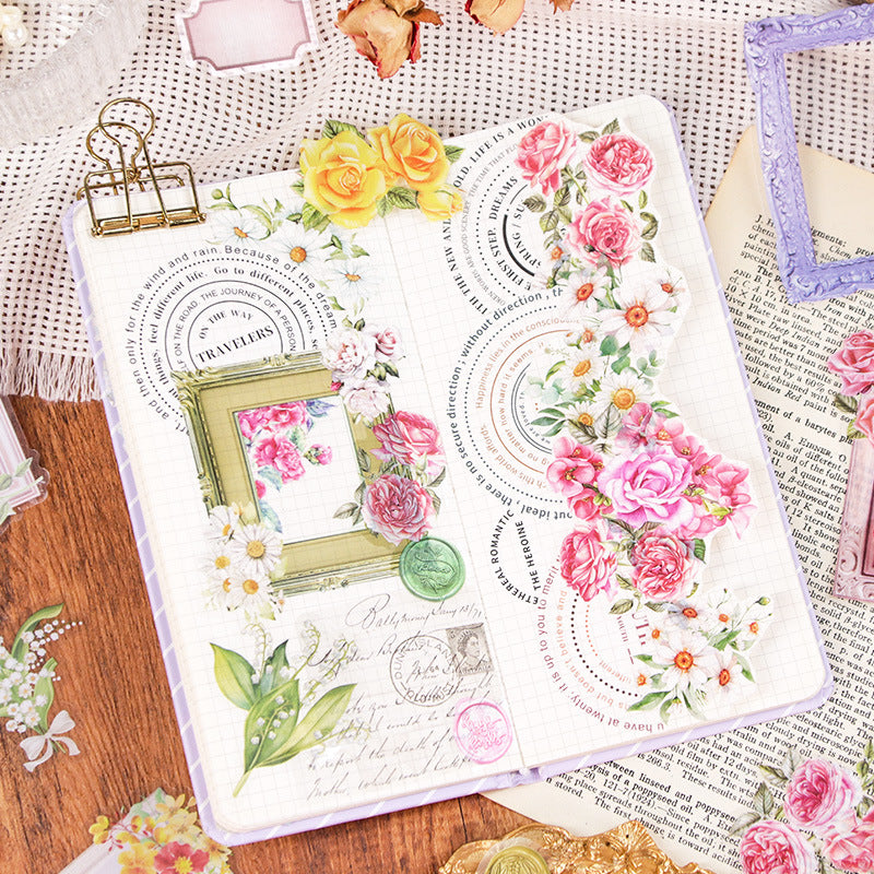 Floral Elements Journaling Sticker Pack - Botanical Decor Bundle