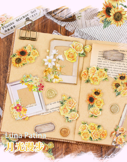 Floral Elements Journaling Sticker Pack - Botanical Decor Bundle