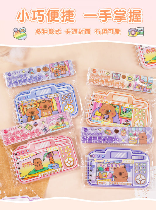 Pocket-Sized Cute Wirebound Notebook.Random.