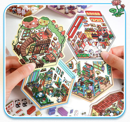 Mini World Stickers: Build Adorable 3D Dioramas Anywhere