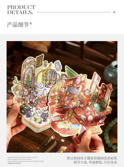 Diorama-Maker Stickers for Tiny World Organizing