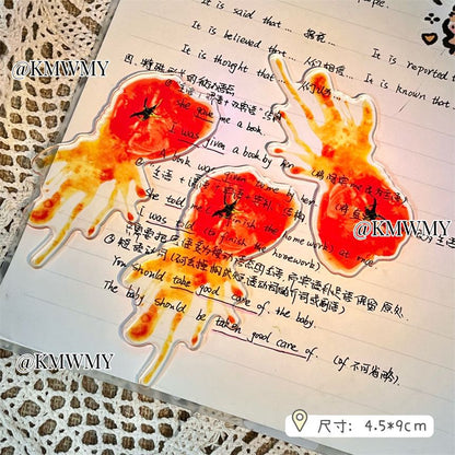Vintage Tomato Acrylic Bookmark - Indie Aesthetic Design