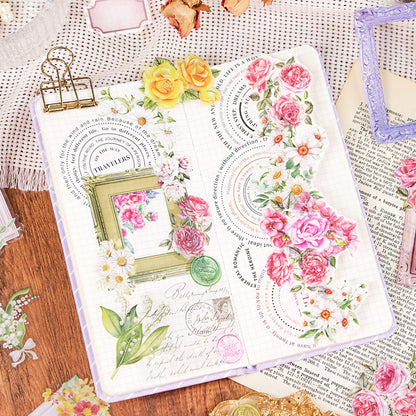 Floral Elements Journaling Sticker Pack - Botanical Decor Bundle