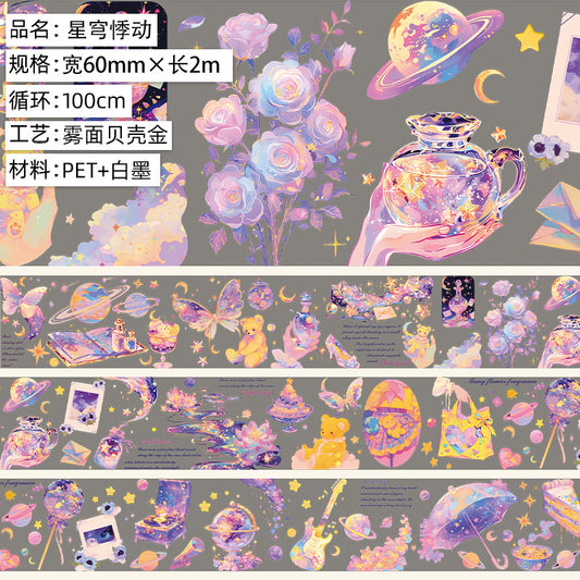 Character-Themed Background Embellishments for Bullet Journals