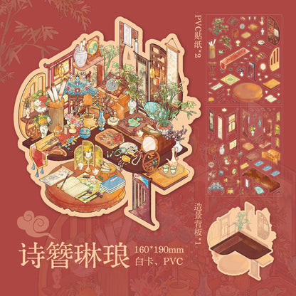 Diorama-Maker Stickers for Tiny World Organizing