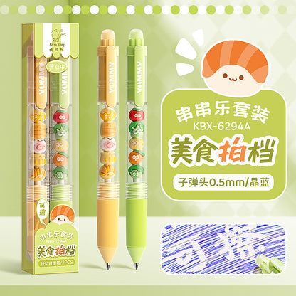 Click-Type Erasable Gel Pen(A box of 2 pens)